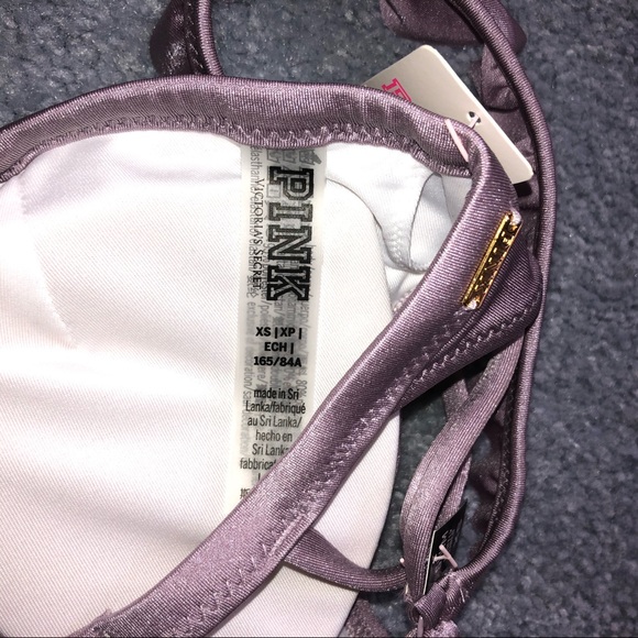 VS Pink Lilac Flutter Sleeve Bikini Top - Picture 4 of 4